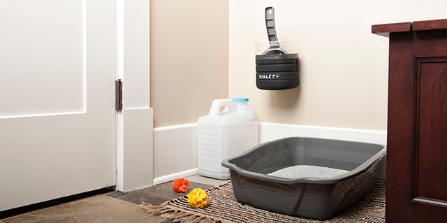 〈猫と暮らす〉猫砂スコップの収納