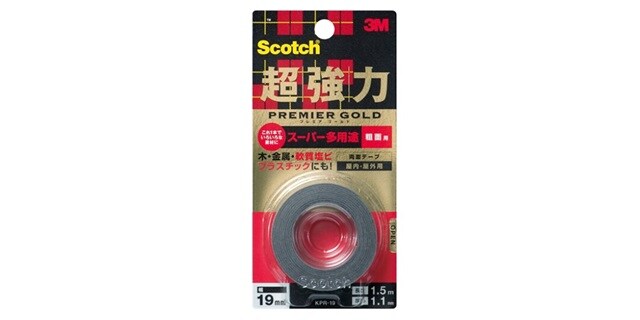 スコッチ® 超強力両面テープ 多用途 粗面用 KPR-19R